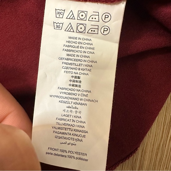 Michael Kors Red V-Neck Blouse - Picture 7 of 7